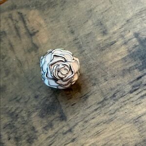 PANDORA enamel rose charm